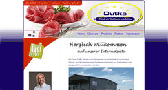 Desktop Screenshot of dutka-wurstwaren.de